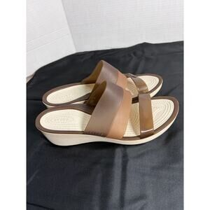 Crocs Mini Wedge Sandals Women's 10